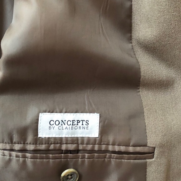 Concepts by Claiborne Olive Sport Coat Large - Picture 3 of 6